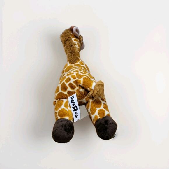 Toys R Us Geoffrey Giraffe Plush 16” Laying Down 2011 Brown Hooves TRU Exclusive - Picture 4 of 10